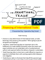 Financing of International Trade