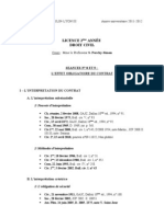 Séance L'Effet Obligatoire Du Contrat