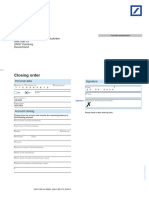 Pk-Kredit Finanzierung-Db International Closing Order