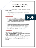 Types of Settling Exampes and Type Design Procedure