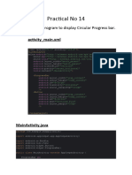 Practical No 13 ProgressBar