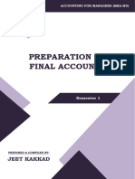 4 - Preparation of Final Accounts