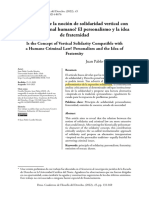 Es Compatible La Noción de Solidaridad Vertical Con Un Derecho Penal Humano El Personalismo y La Idea de Fraternidad