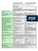 Design Spec Sheet 2010