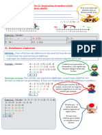 Sequence Addition Sur Les Nombres Relatifs Version À Compléter