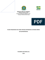 Plano Pedaggico Curso Tcnico Integrado Ao Ensino Mdio em Eletrotcnicacampus Palmeira Dos Ndios2019