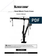 2000-lb Hand Winch Truck Crane: Owner's Manual