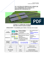 REALISATION DE 2 CENTRALES PHOTOVOLTAÏQUE DE 99 KWC AVEC OMBRIERES DE PARKING VL ST BERTRAND QUILLAN