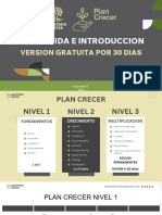 Bienvenida e Introduccion A Plan Crecer Gratuito Por 30 Dias