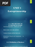 UNIT 1 Entrepreneurship