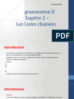 Chapitre 2 - Les Listes Chainées