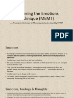 Mastering The Emotions Technique (MEMT)