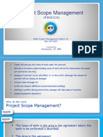 Project Scope Management