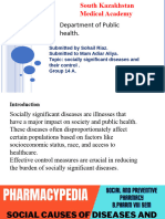 Socially Significant Diseases and Their Control PPT 4 Scientific Research