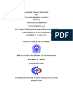 Weather Forecasting Final Project Report