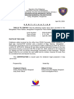 PMSG FQ SENIN Police Blotter