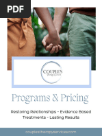 Couples Therapy Services Programs and Pricing 3