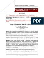 Codigo de Procedimientos Civiles de DF