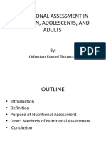 Nutritional Assessment For Children and Adolescents