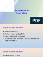 Sulphur Removal in Iron Making