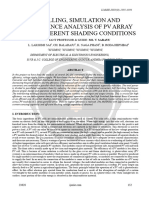 Modelling Simulation and Performance Analysis of PV Array Under Different Shading Conditions Ijariie23628