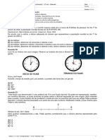 Instruções para Realizar A Avaliação: Modelo: 1 2 3 4 - CQT - Avaliação Bimestral 1 - 6º Ano - Matemática - 2024