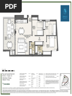 Lobby Vestíbulo: Plano de Vivienda Portal 2-A3 2 Dormitorios + Terraza