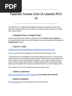 Fazendo Covers No RVC v2 (Por Kalomaze) - PT-BR