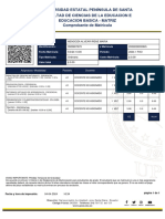 Universidad Estatal Península de Santa Facultad de Ciencias de La Educacion E Educacion Basica - Matriz