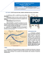 EEJFO - 3 Série EM - Biologia - Revisão - Duplicação de DNA, Genes, Síntese de RNA e Proteínas