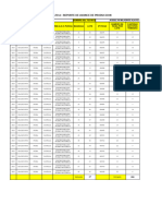 Cuadro de Reporte de Avance de Produccion - Castilla