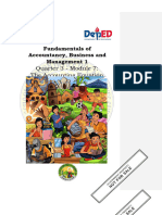 FABM1 Q3 Module 7 SDOCAMSUR The Accounting Equation