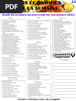 Spécial de La Semaine Tupp Les Diamants 26 Octobre Au 1er Novembre 2023