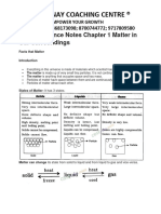 Class 9 Science CH 1 Notes