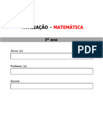 Simulado 03 - Matemática - 3º Ano (Professor Adonis)