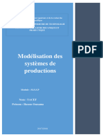 modأ©lisation des systأ©mes de production