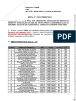 7.1 - Divulgação Lista Final Dos Candidatos Aprovados CFS 2024 I