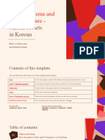 Korean Cinema and Visual Culture - Master of Arts in Korean by Slidesgo