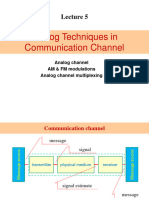 Analog Techniques in Communication Channel: Analog Channel AM & FM Modulations Analog Channel Multiplexing