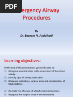 Emegerncy Airway Procedures