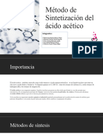 Método de Síntesis Del Acido Acético