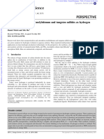 Recent Developments of Molybdenum and Tungsten Sulfides As Hydrogen Evolution Catalysts