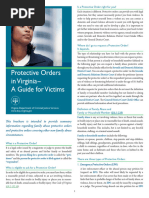 Protective Orders Virginia Guide Victims English