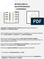 Aula 11 Metabolismo Bases Nitrogenadas Porfirinas