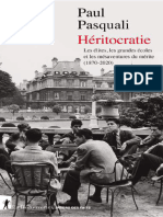 EBOOK Paul Pasquali - Heritocratie - Les Elites Les Grandes Ecoles Et Les Mesaventures Du Merite 1870-2020 2021