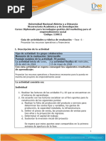 Guia de Actividades y Rúbrica de Evaluación - Unidad 9 y 10 - Fase 6 - Proyecciones Operativas y Financieras