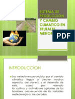 Sistema de Produccion y Cambio Climatico en Frutales