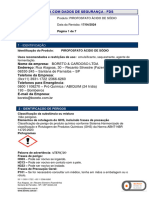 Pirofosfato Ácido de Sódio - FDS 2024