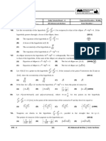 Conic - JEE ADV Archive - DTS - 4