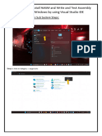 and Install NASM and Write and Test Assembly Program in Visual Studio